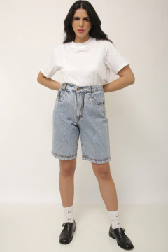 Imagem do Bermuda jeans cintura alta vintage