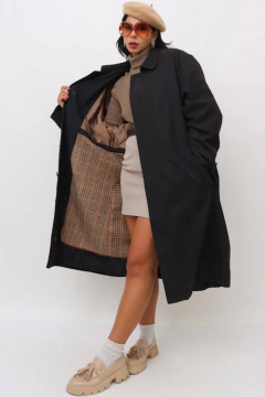TRENC COAT RALPH LAUREN FORRO XADREZ LÃ - loja online