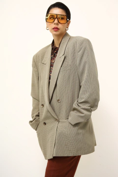 Blazer xadrez camelo Square