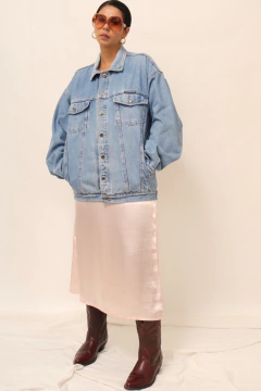 Jaqueta jeans PUBLIC HOUSE classica vintage na internet