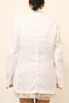 Blazer GUCCI estilo linho branco na internet
