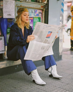 Calça alfaiataria cintura mega alta pantalona - loja online