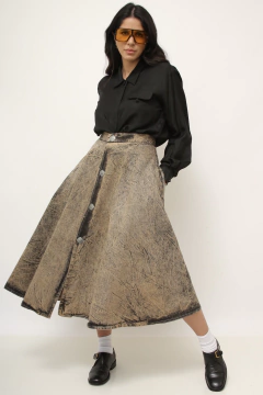 Saia jeans cintura alta FATUCH - loja online