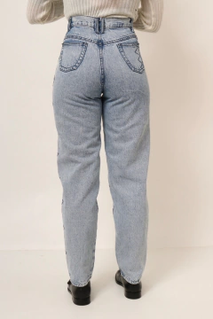 calça jeans cintura mega alta vintage - Capichó Brechó