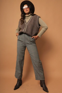 Imagem do Pulôver tricot grosso botoes frente vintage