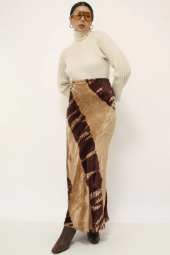 Saia veludo western MANGO - comprar online