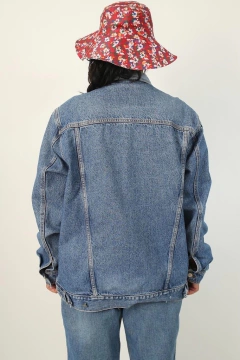Jaqueta jeans azul classica vintage - comprar online