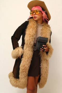 Casaco 100% couro Penny Lane vintage na internet