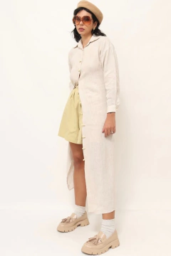 vestido camisa saida linho CRIS BARROS