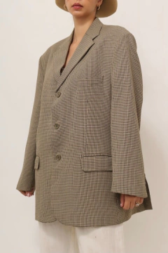 Maxi blazer polister HASSER caramelo classico