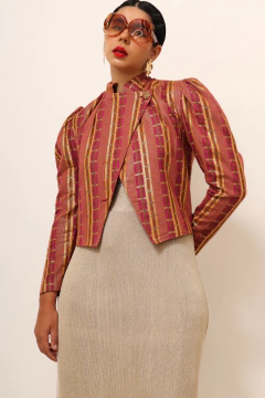 Imagem do Blazer curto ZIG STARDUST vintage brilho