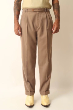 calça alfaiataria oliva cintura alta vintage - loja online