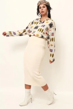 Blusa estampa selos vintage 90´s - comprar online