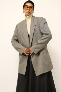 Blazer xadrez cinza PIERRE CARDIN - comprar online