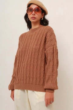 tricot caramelo vintage grossinho