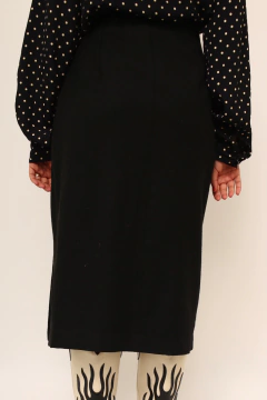 Imagem do Saia cintura alta midi fenda