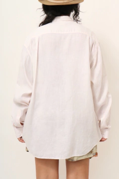 camisa 100 % linho manga longa