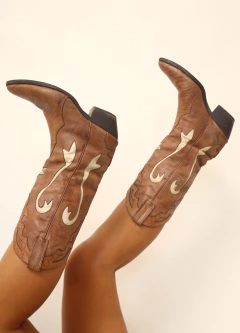 Bota western marrom clássica 39