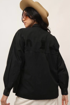 camisa franja bordado western vintage na internet