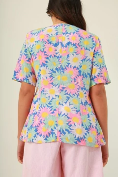 Camisa flores color vintage 90’s