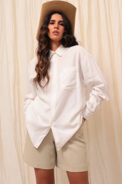 Camisa algodão bordado frente