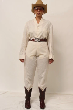Conjunto pijama off white estampa calça + camisa na internet