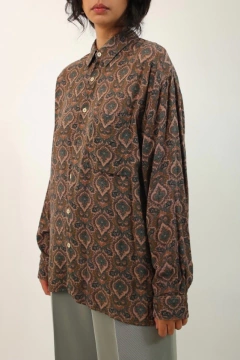 Imagem do camisa estampa marrom ampla 90’s