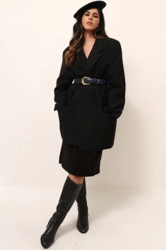 Maxi Blazer YVES SAINT LAURENT preto - loja online