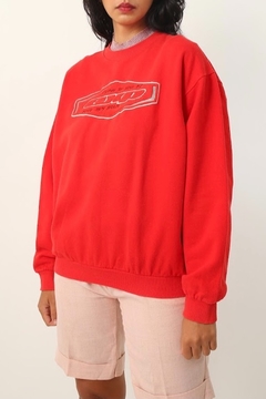 moletom vermelho logo 1979 vintage