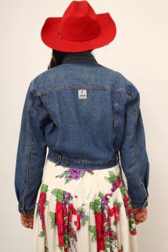Jaqueta jeans cropped vintage FORUM - comprar online