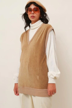 colete veludo bege YSL vintage na internet