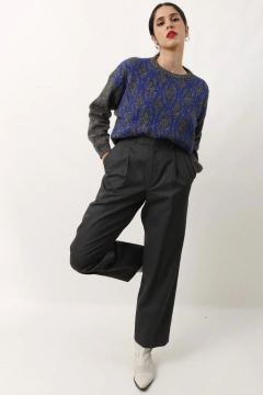 Calça YVES SAINT LAURENT cinza alfaiataria - comprar online