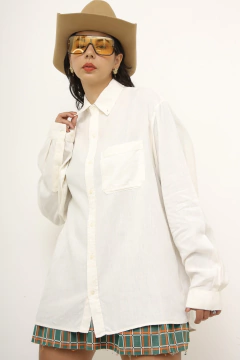 Camisa 100% linho vintage