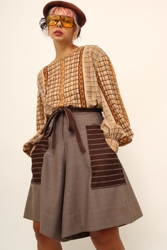 Blusa manga bufante vintage WESTERN - Capichó Brechó