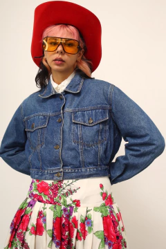 Jaqueta jeans cropped vintage FORUM na internet