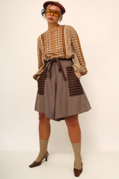Blusa manga bufante vintage WESTERN - loja online