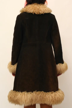Casaco 100% couro Penny Lane vintage