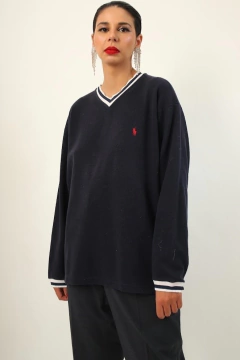 Blusa POLO RALPH LAUREN marinho vintage - comprar online