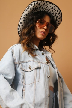 jaqueta jeans HARD ROCK replica vintage na internet