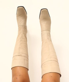 Bota bege antigo HUSH PUPPIES couro 37 - loja online