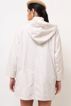 Casaco off white forro matelasse acolchoado vintage na internet