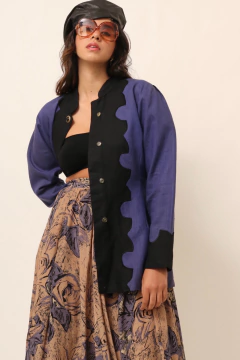 Blazer roxo com preto vintage 90´s - comprar online