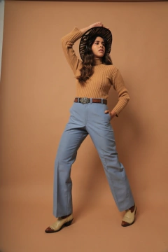 Imagem do Calça alfaiataria azul Hollywood 70’s vintage