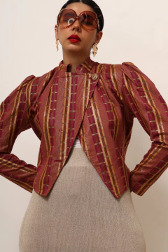 Blazer curto ZIG STARDUST vintage brilho - loja online