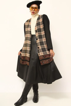 Camisa estilo blazer xadrez vintage na internet
