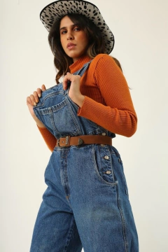 macacão jardineira jeans baggy vintage - loja online