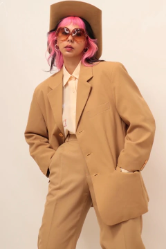 Imagem do Conjunto oliva calça + blazer vintage