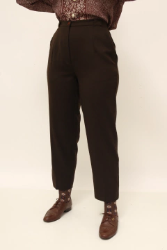 Calça marrom urso 100% lã - Capichó Brechó