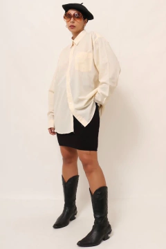 Camisa classica bege manga longa - comprar online