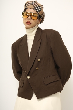 Blazer cropped marrom CORI vintage